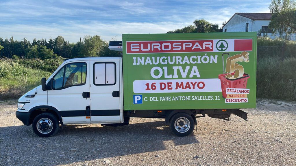 Camión cubo publicitario